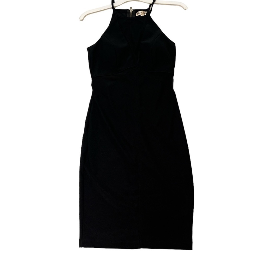 Emerald Sundae Black dress. Sheer top (see pic). Spaghetti straps. Small